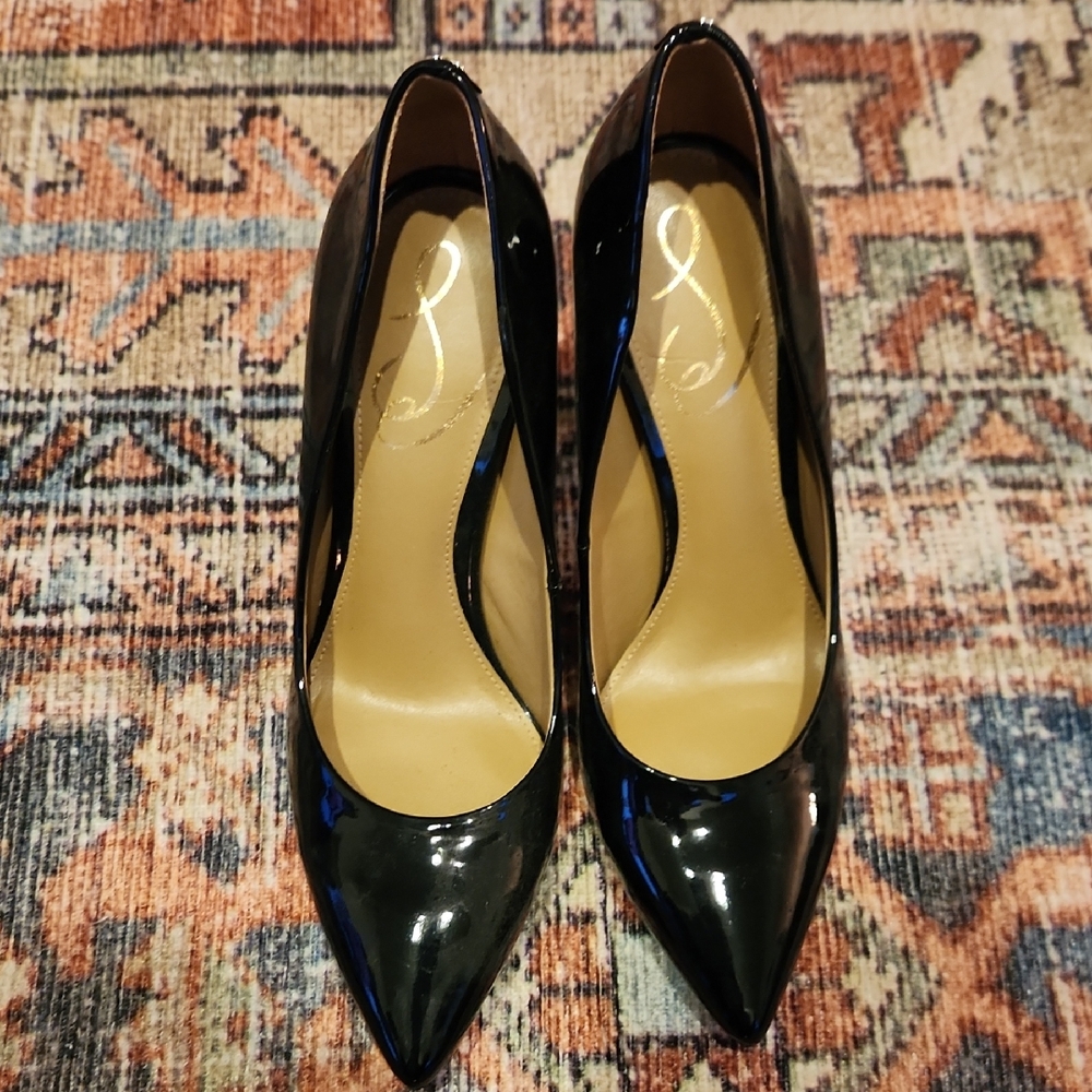 Sam Edelman Hazel Patent Black SZ 6